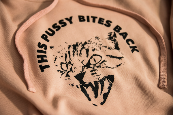 This Pussy Bites Back Crop Hoodie