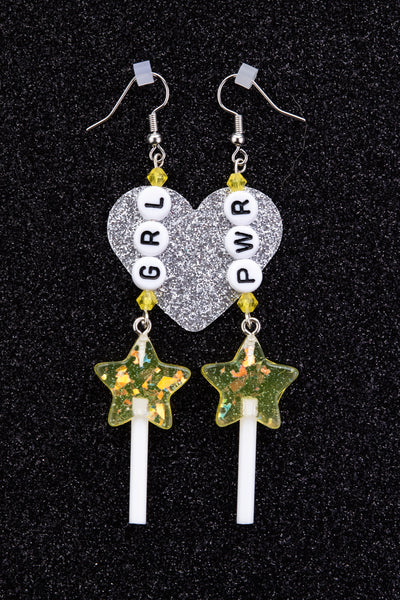 GRL PWR Earrings - Star Popsicle Charms