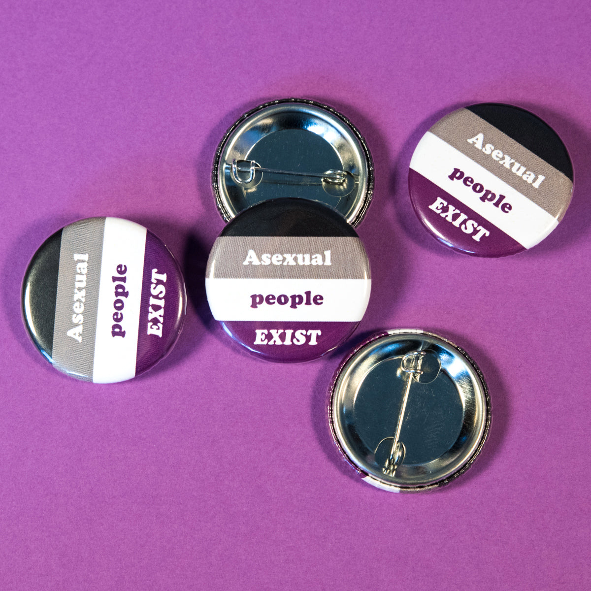 Asexual People Exist Button