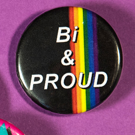 Bi & Proud Button