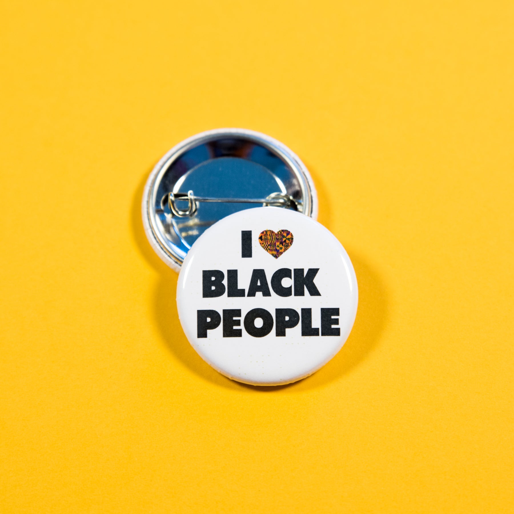 I Love Black People Button