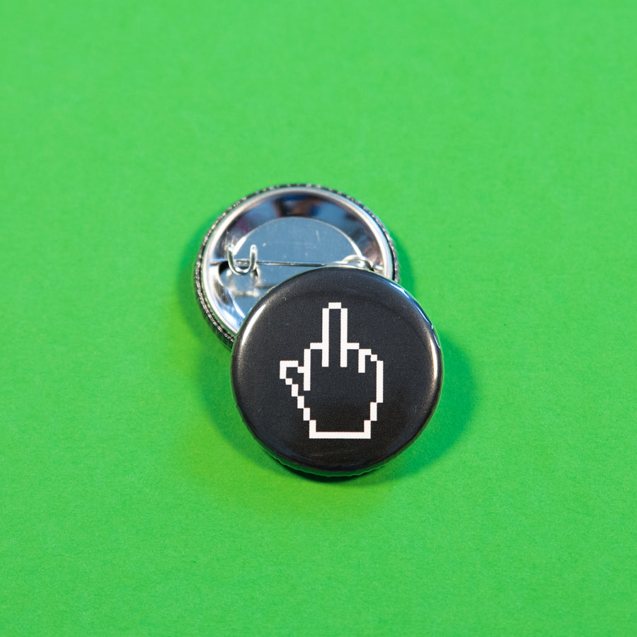 Middle Finger Cursor Button Mik Mocha Apparel