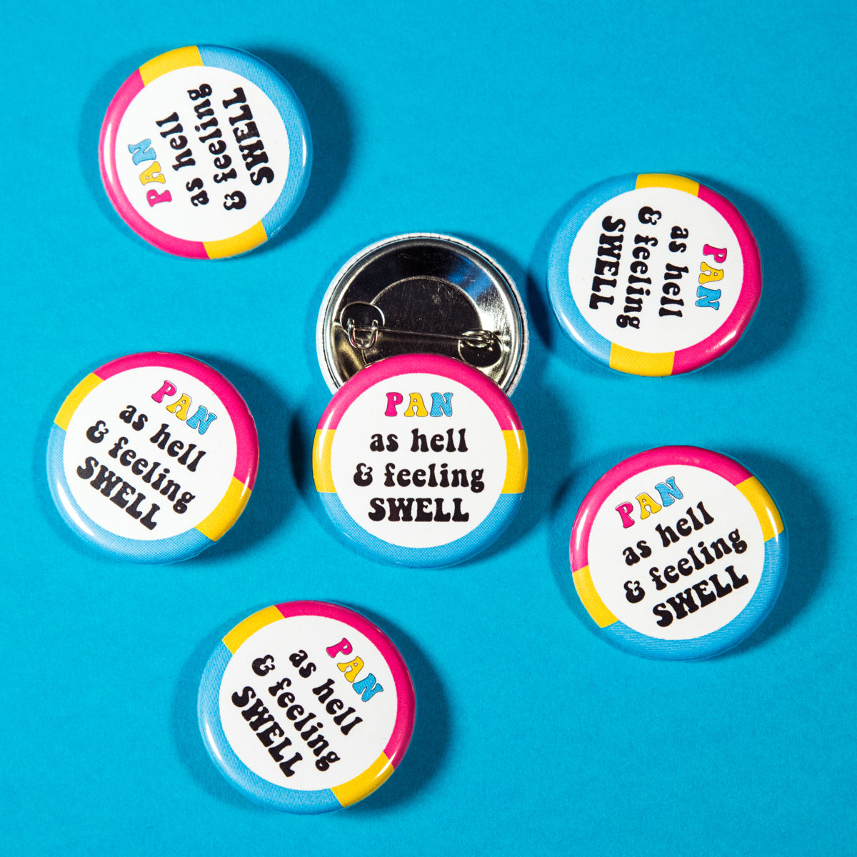 Pan As Hell & Feeling Swell Button