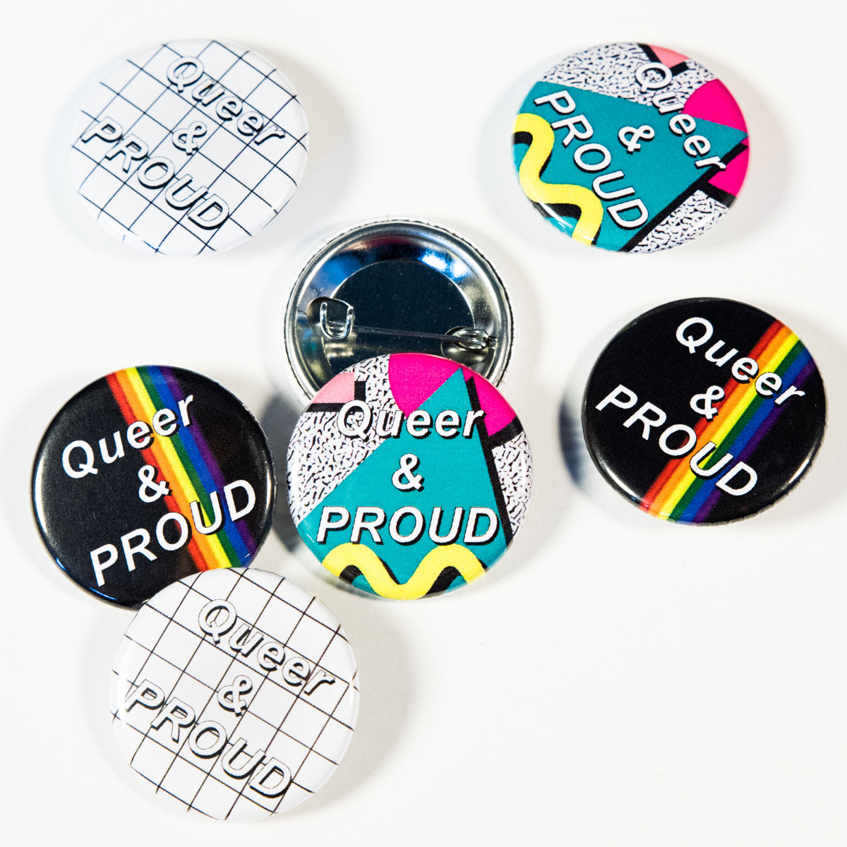 Queer & Proud Button