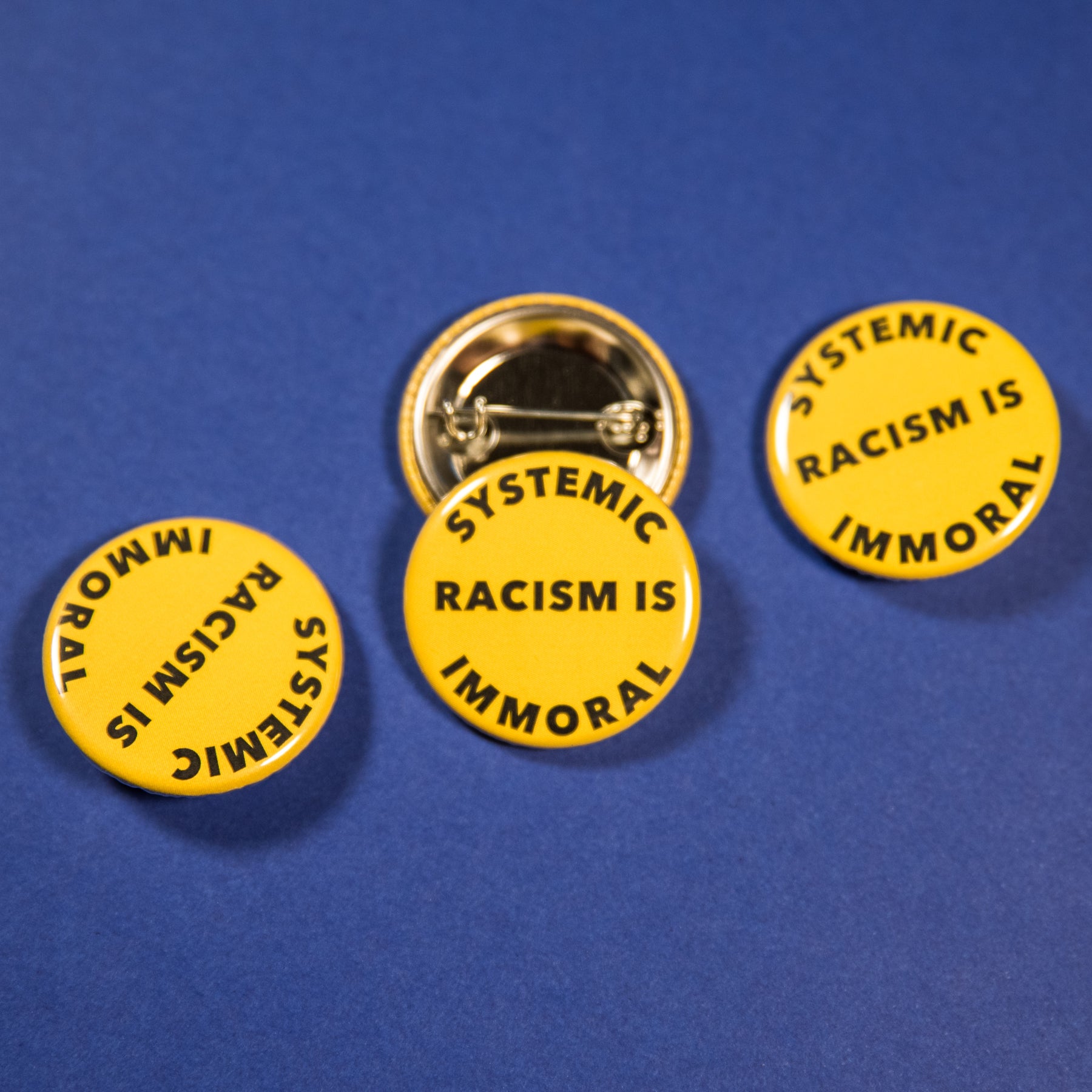 Systemic Racism Is Immoral Button